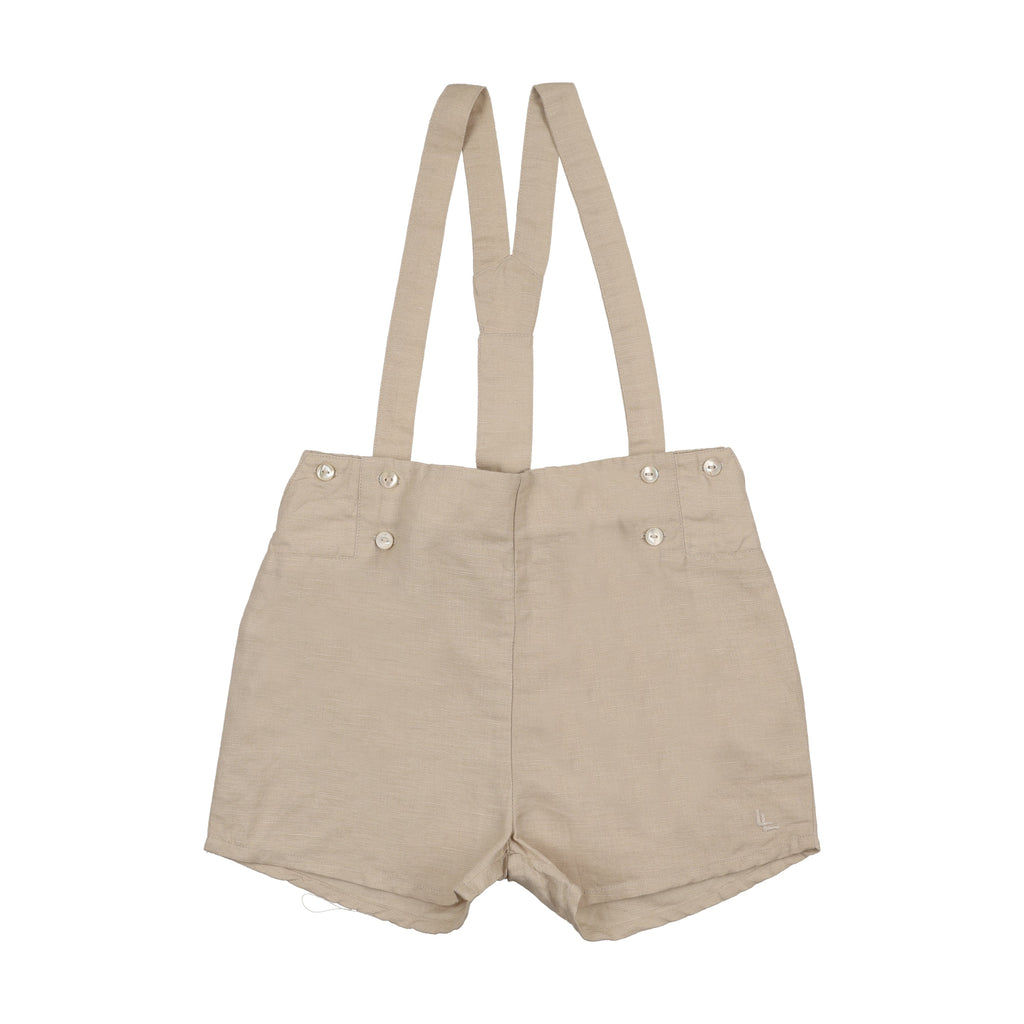 Analogie Linen Suspender Shorts - SS26 -