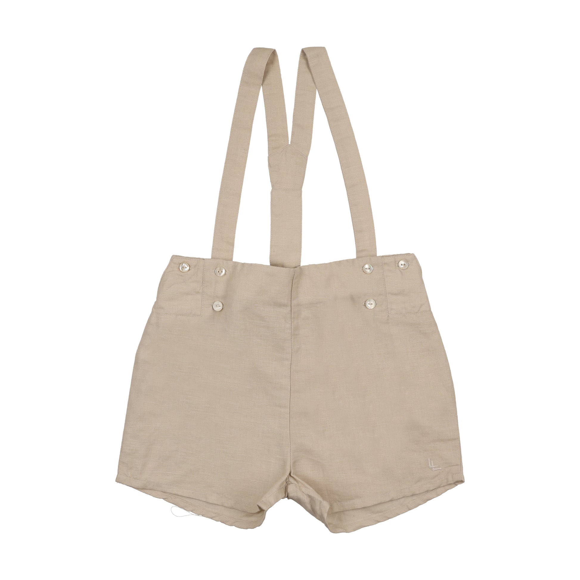 Analogie Linen Suspender Shorts - SS26 -