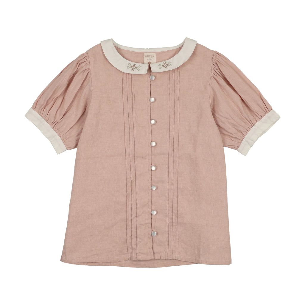 Analogie Pintuck Blouse Short Sleeve - SS26 -