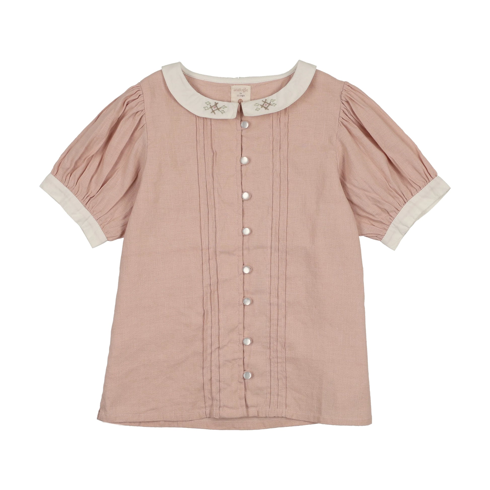 Analogie Pintuck Blouse Short Sleeve - SS26 -