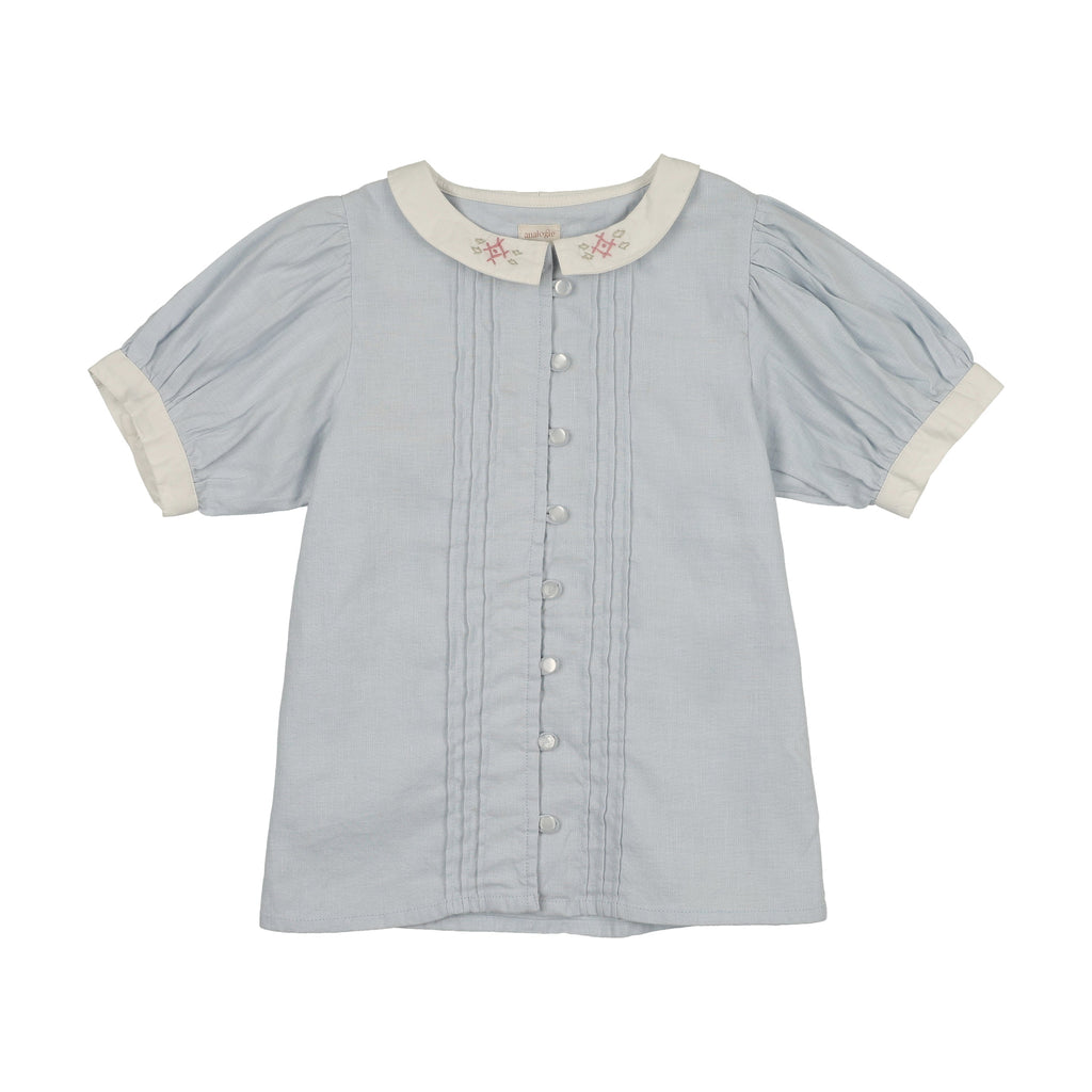 Analogie Pintuck Blouse Short Sleeve - SS26 -