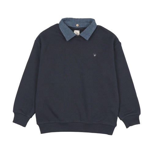 Analogie Sweet Campaign Denim Removable Collar Sweatshirt - FW26 -
