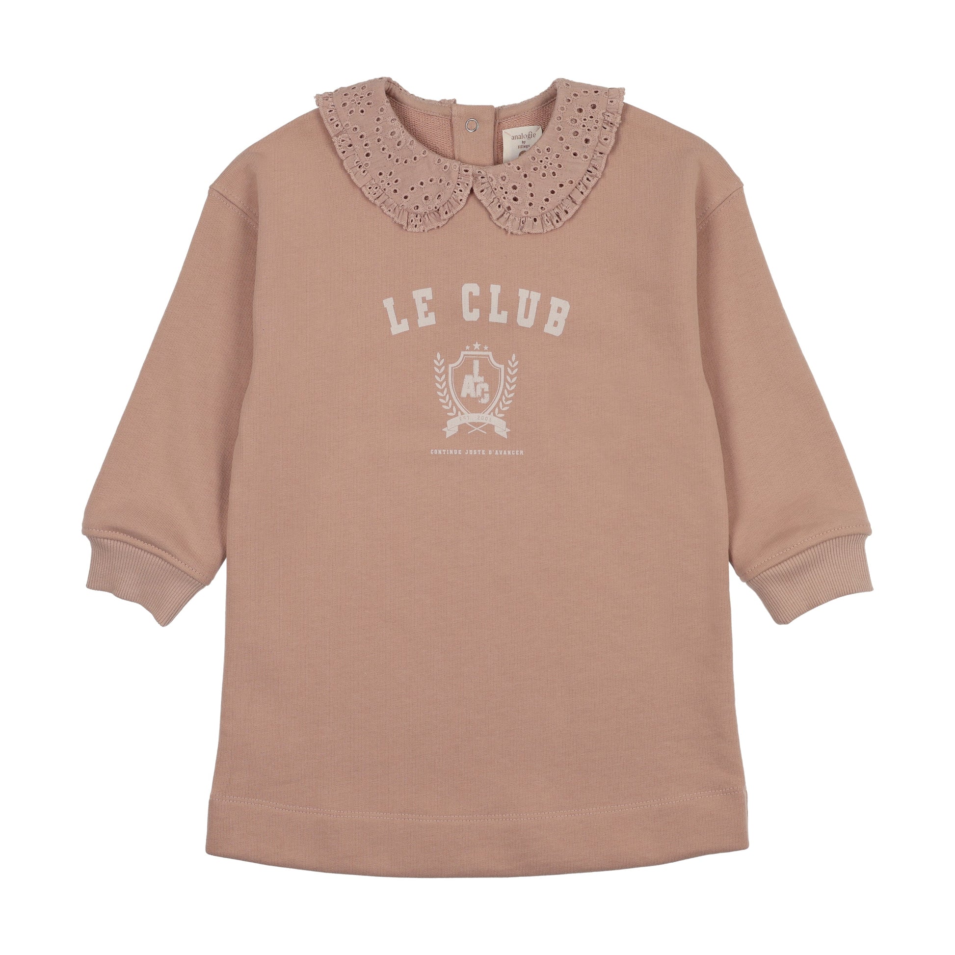 Analogie Varsity Crest Sweatshirt Dress - FW26 -