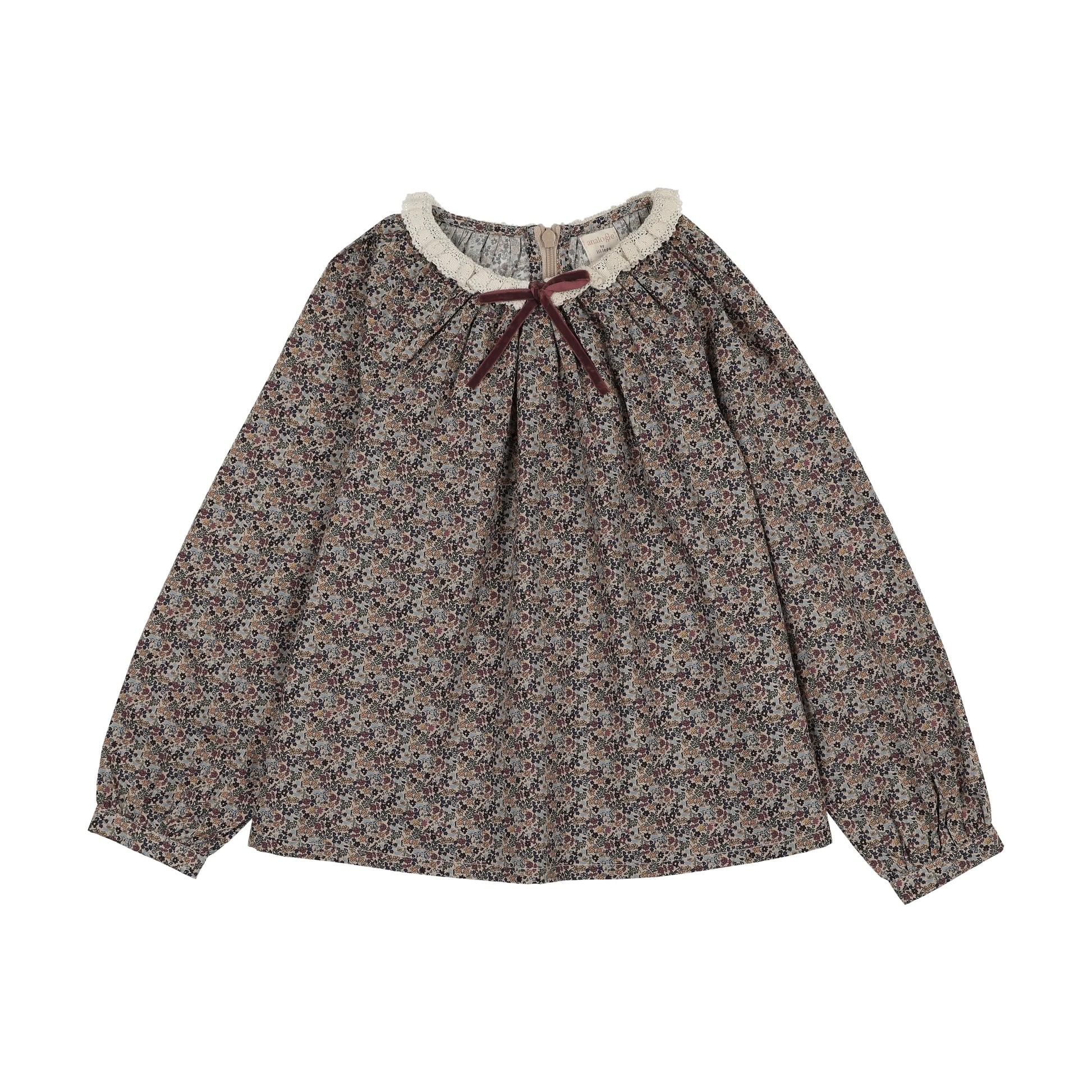 Analogie Home Garden Lace Trim Collared Blouse - FW26 -