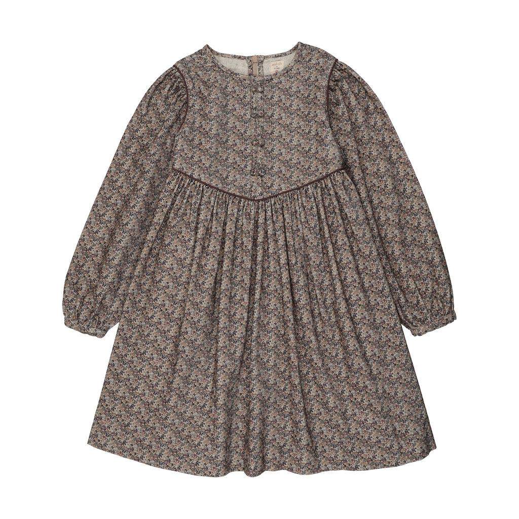 Analagie Home Garden Velvet Trim Dress Big Girl - FW26 -