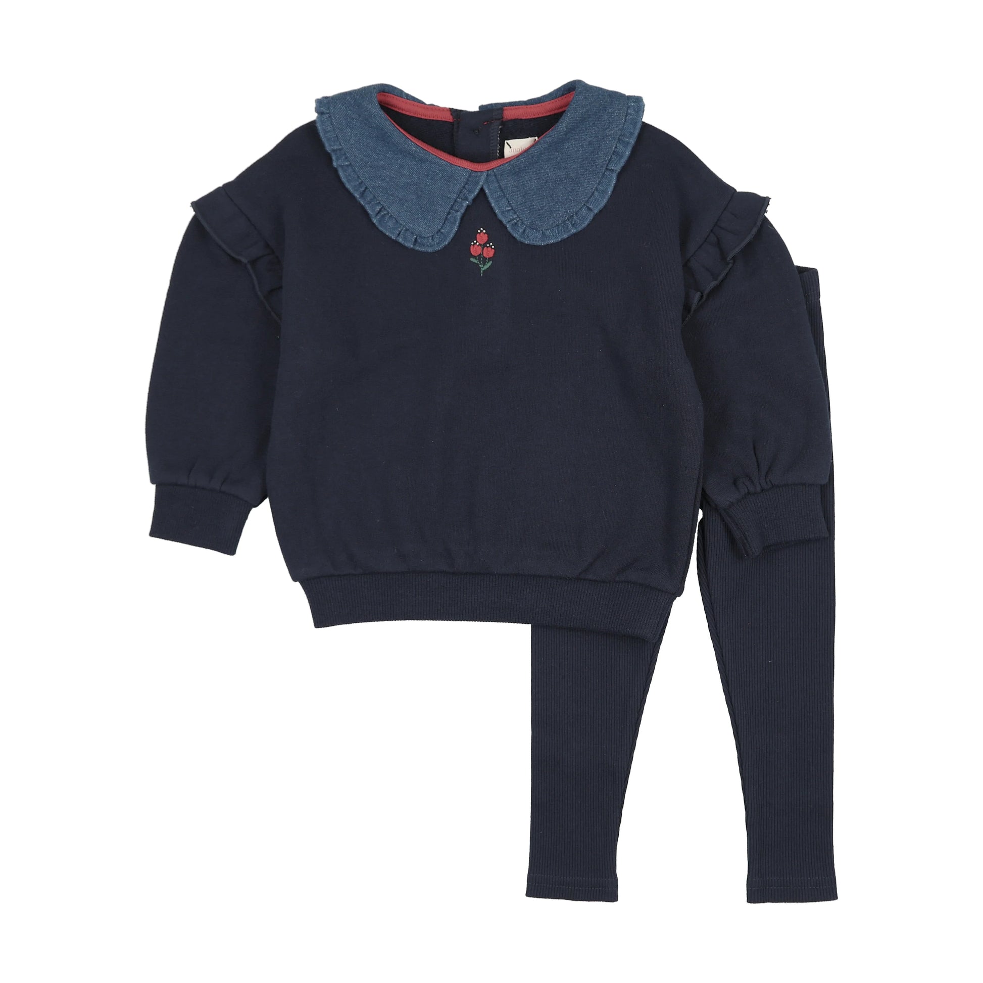 Analogie Sweet Campaign Toddler Ruffle Sweatshirt Set - FW26 -