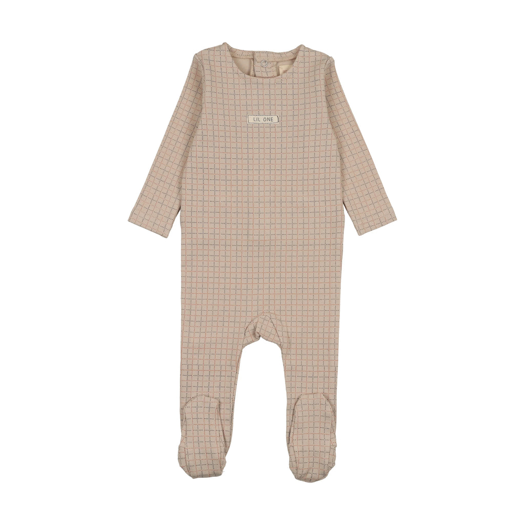 Analogie Grid Print Footie -  SS26 -