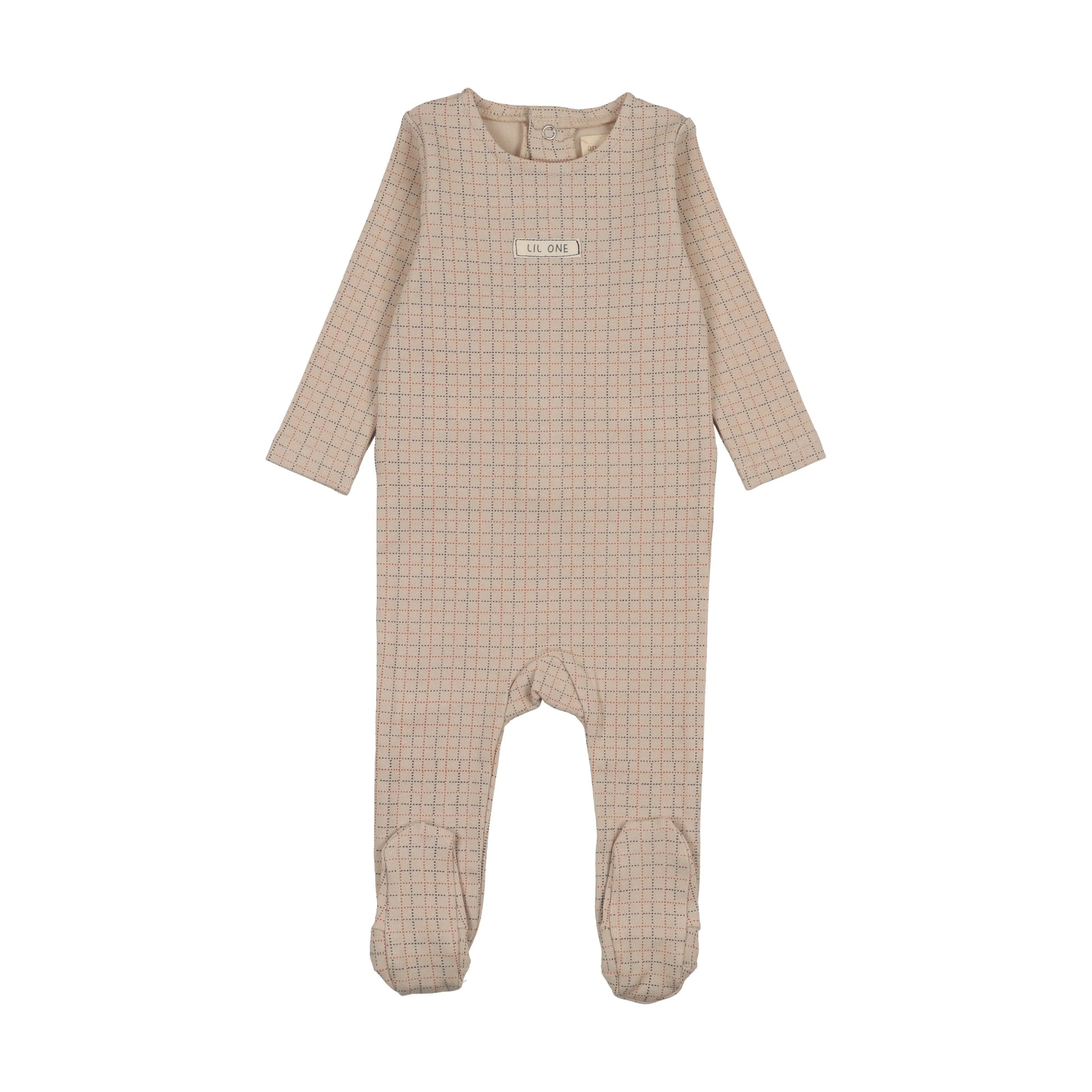 Analogie Grid Print Footie -  SS26 -