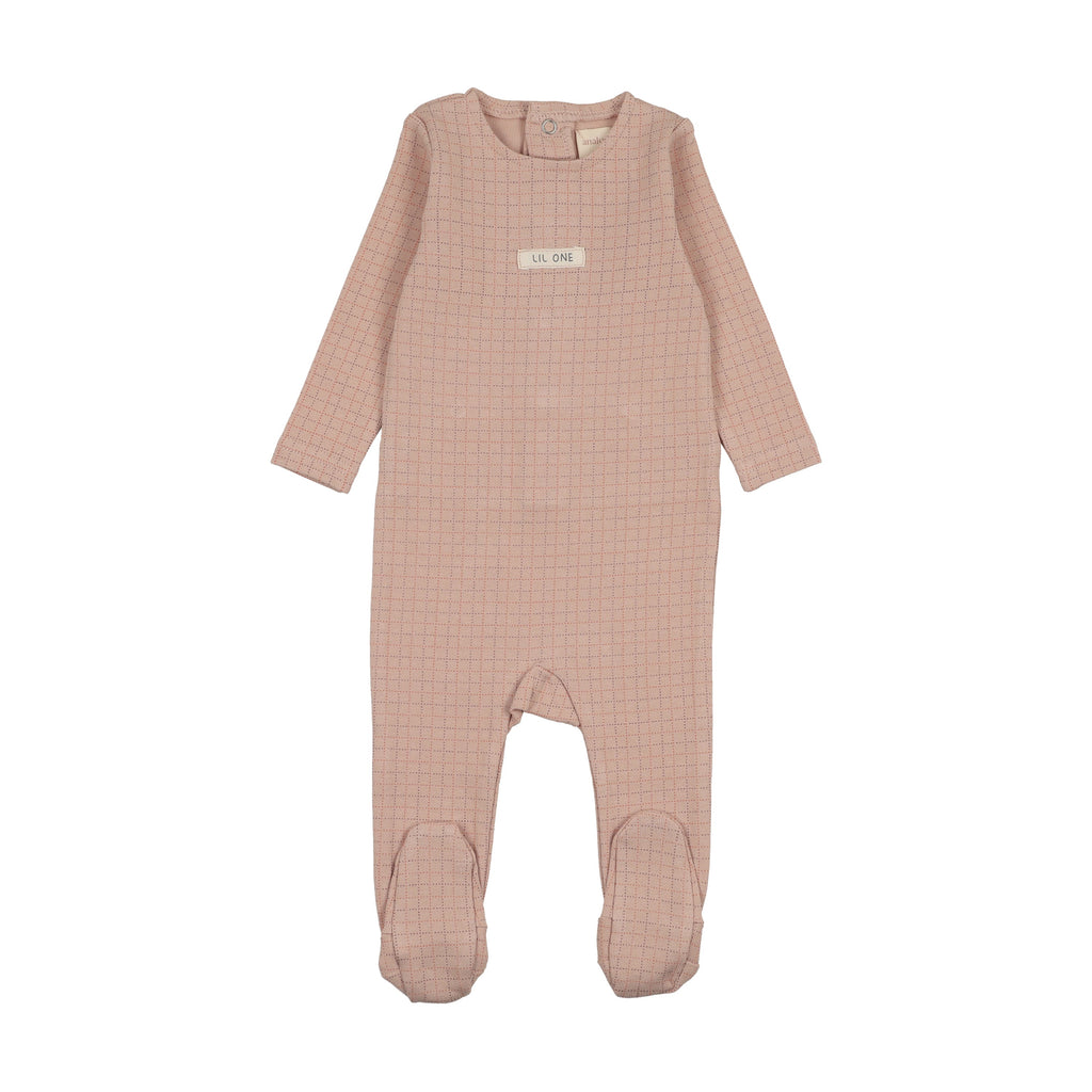 Analogie Grid Print Footie -  SS26 -
