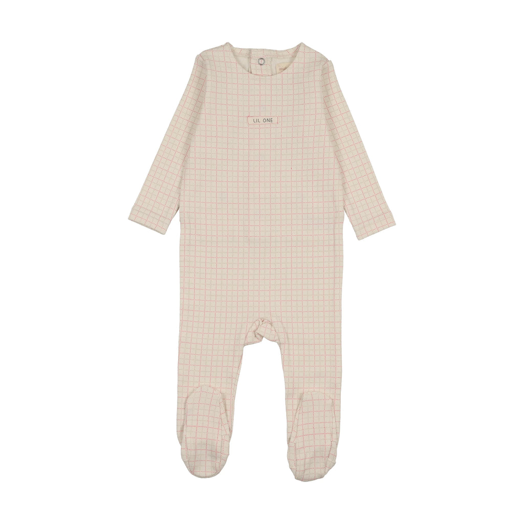 Analogie Grid Print Footie -  SS26 -