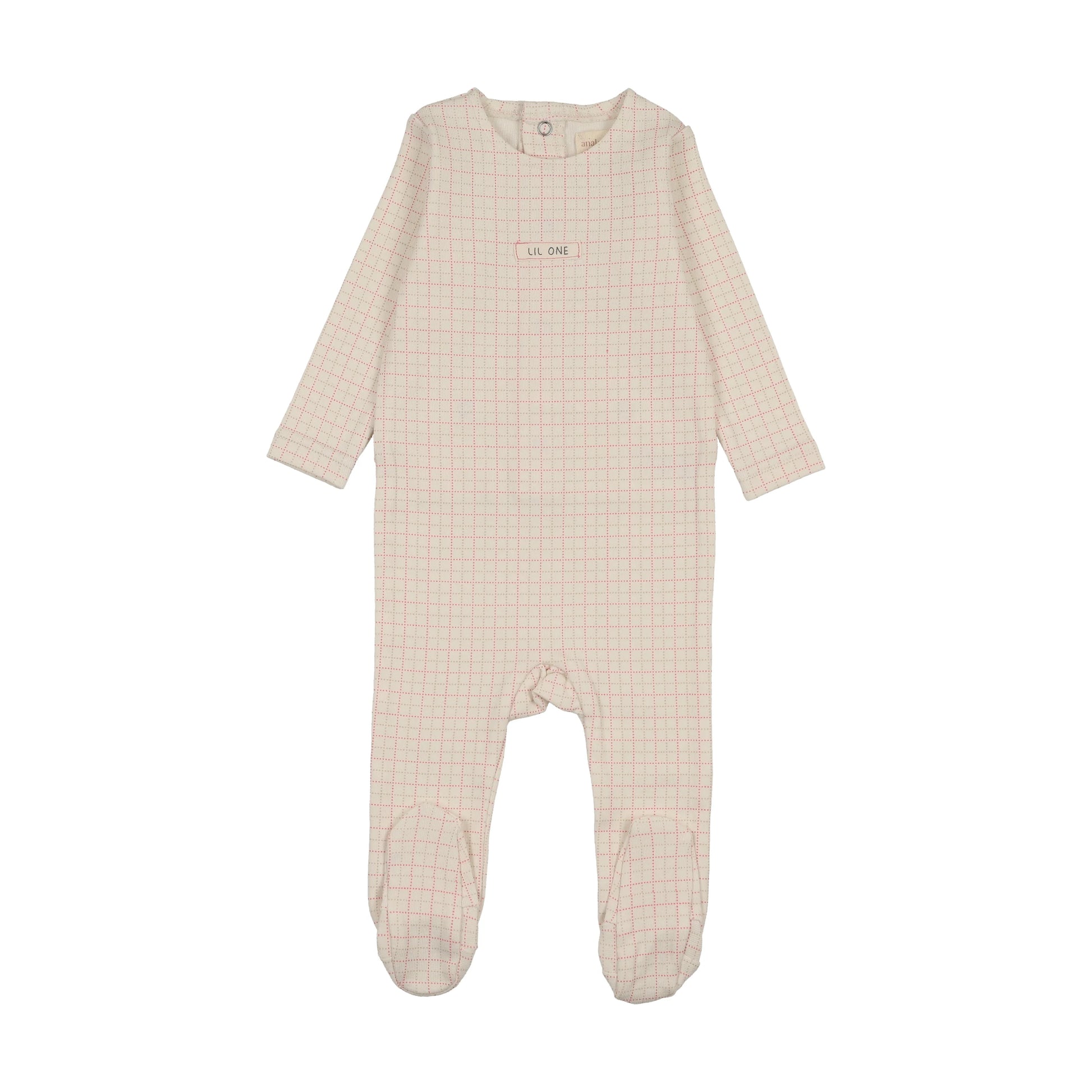 Analogie Grid Print Footie -  SS26 -