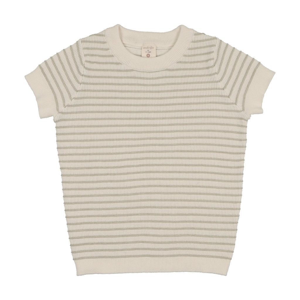 Analogie Textured Stripe Knit Crewneck - SS26 -