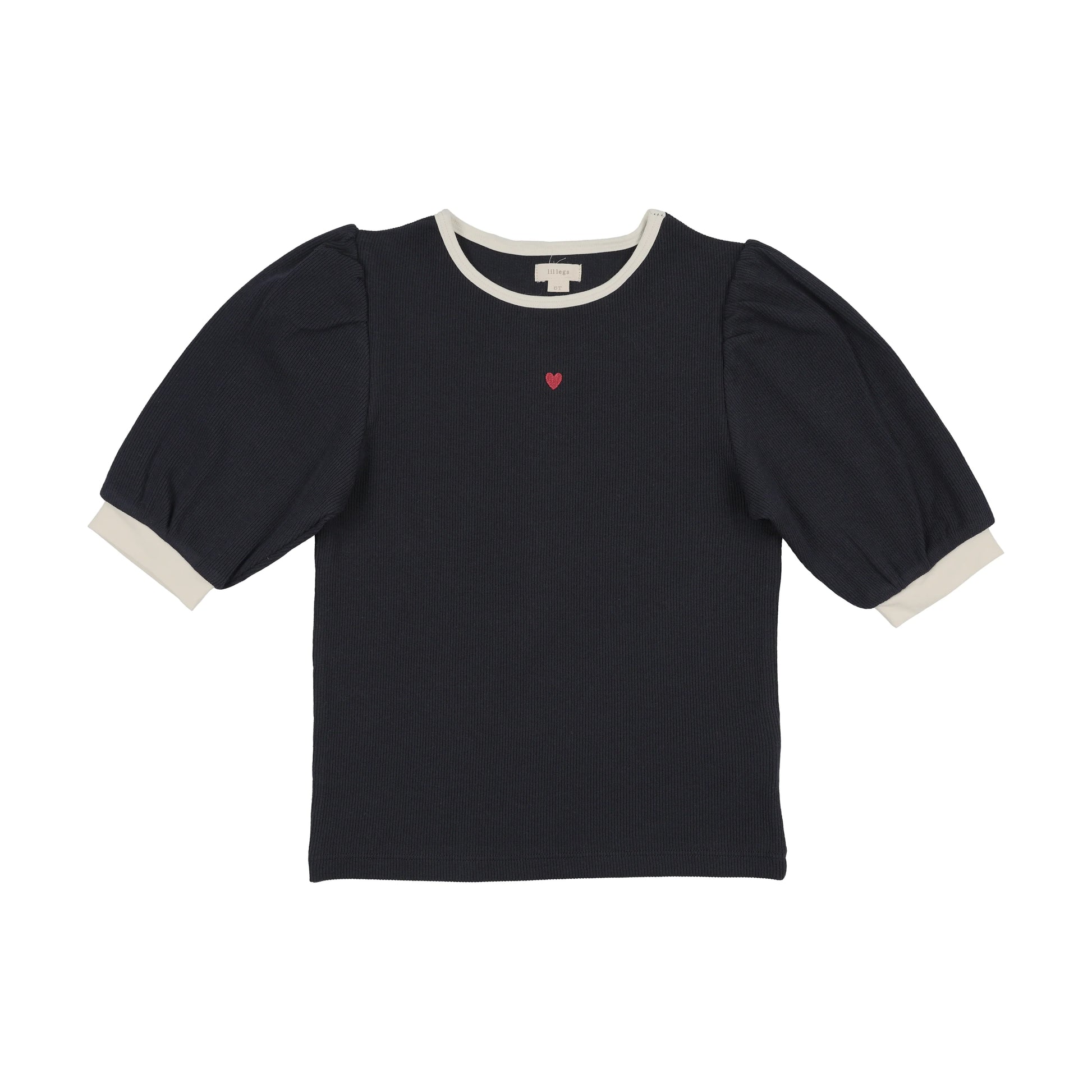 Lil Legs Fitted Rib 3/4 Sleeve Tee - SS26 -