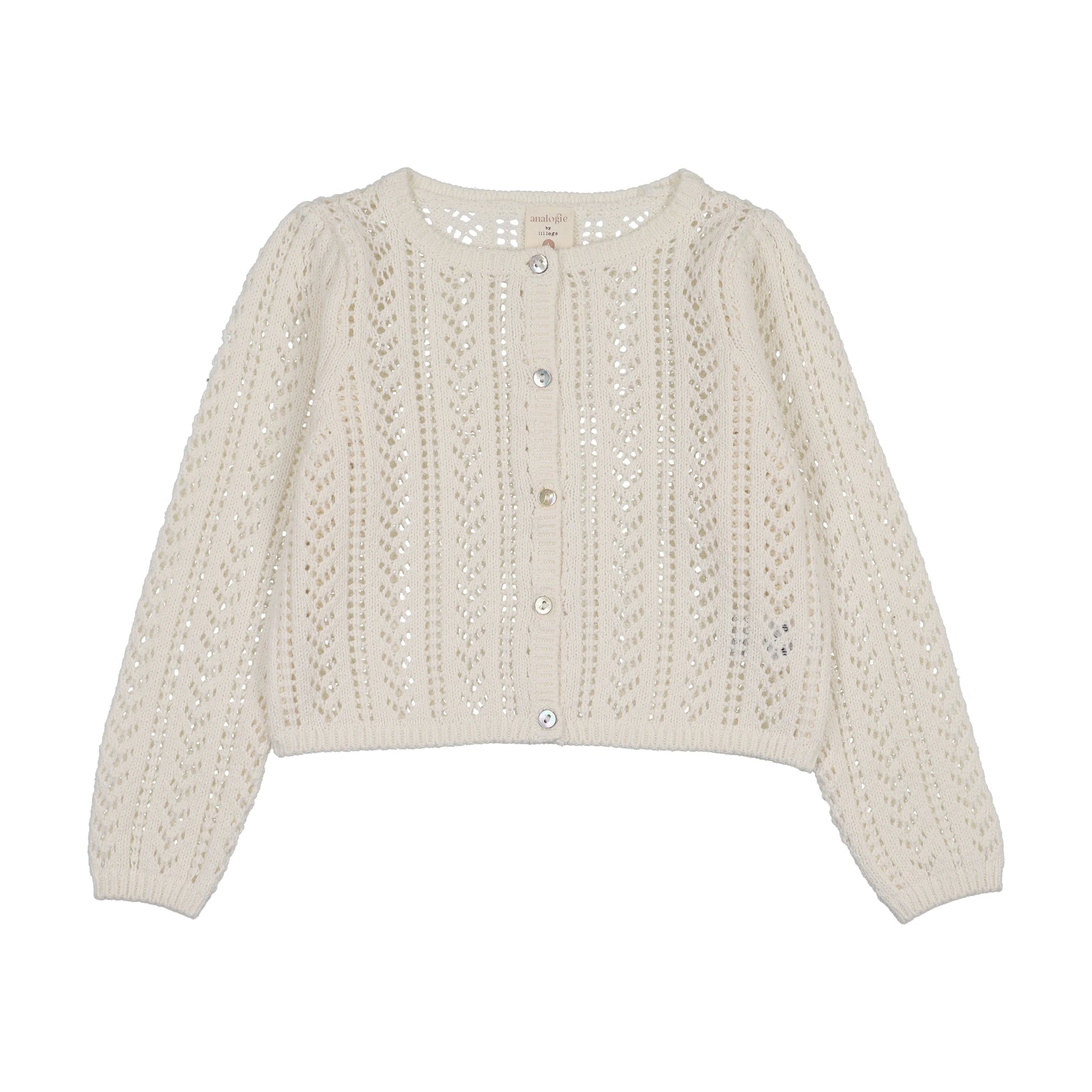 Analogie Girls Pointelle Cardigan - SS26 -