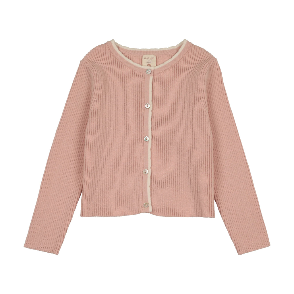 Analogie Scallop Rib Cardigan - SS26 -