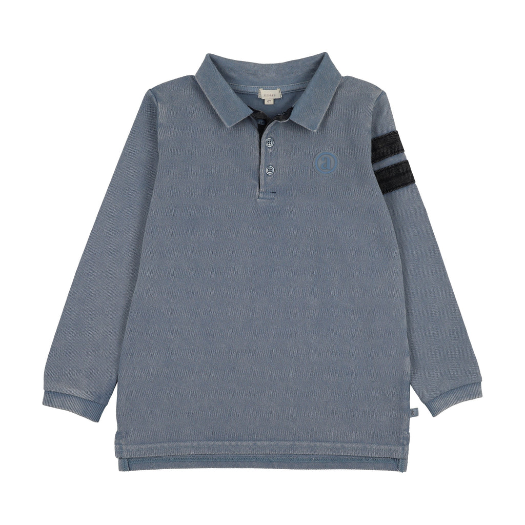 Lil Legs Stripe Detail Polo Long Sleeve - SS26 -