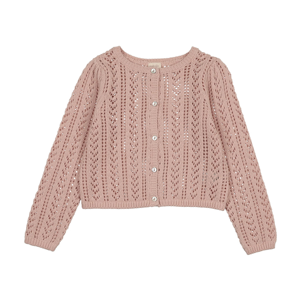 Analogie Girls Pointelle Cardigan - SS26 -