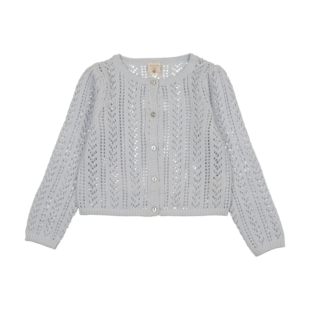 Analogie Girls Pointelle Cardigan - SS26 -
