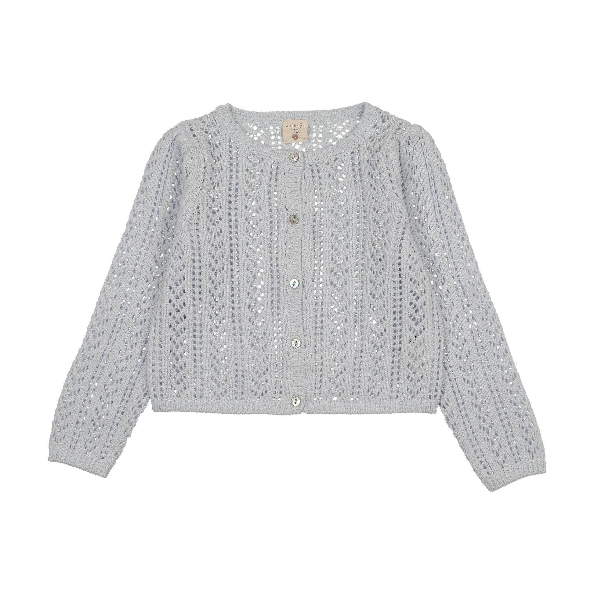 Analogie Girls Pointelle Cardigan - SS26 -