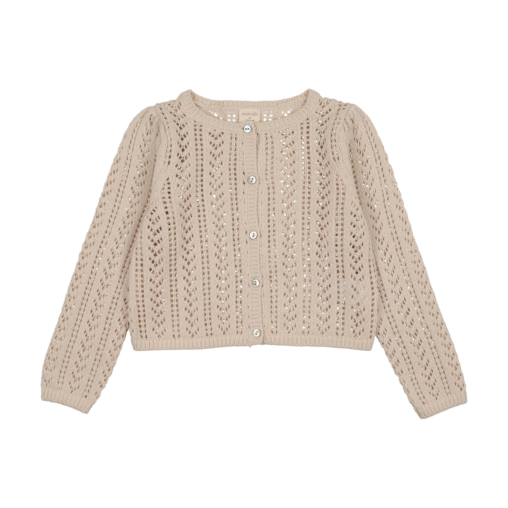 Analogie Girls Pointelle Cardigan - SS26 -