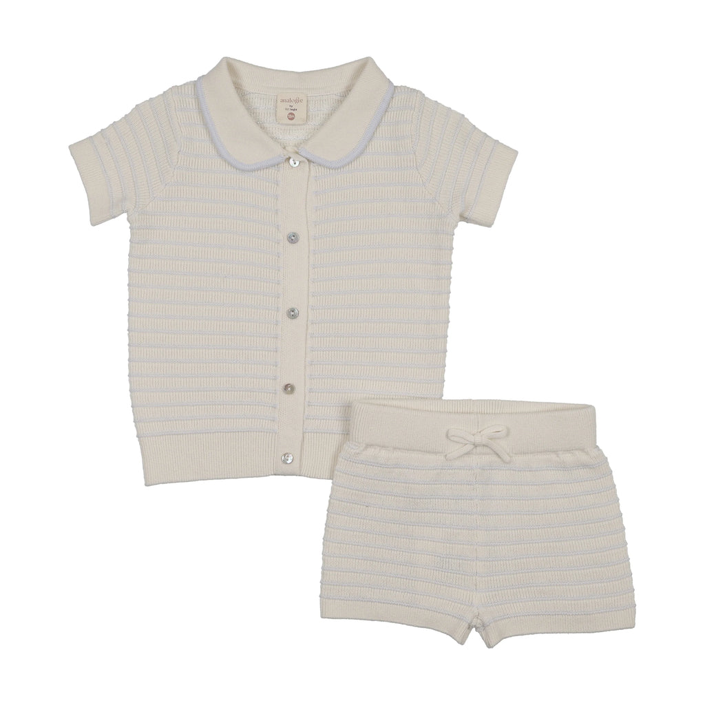Analogie Textured Stripe Knit Set - SS26 -