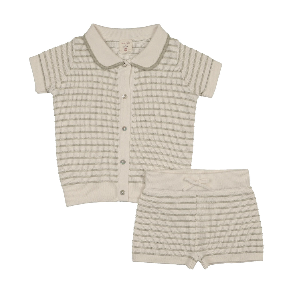 Analogie Textured Stripe Knit Set - SS26 -
