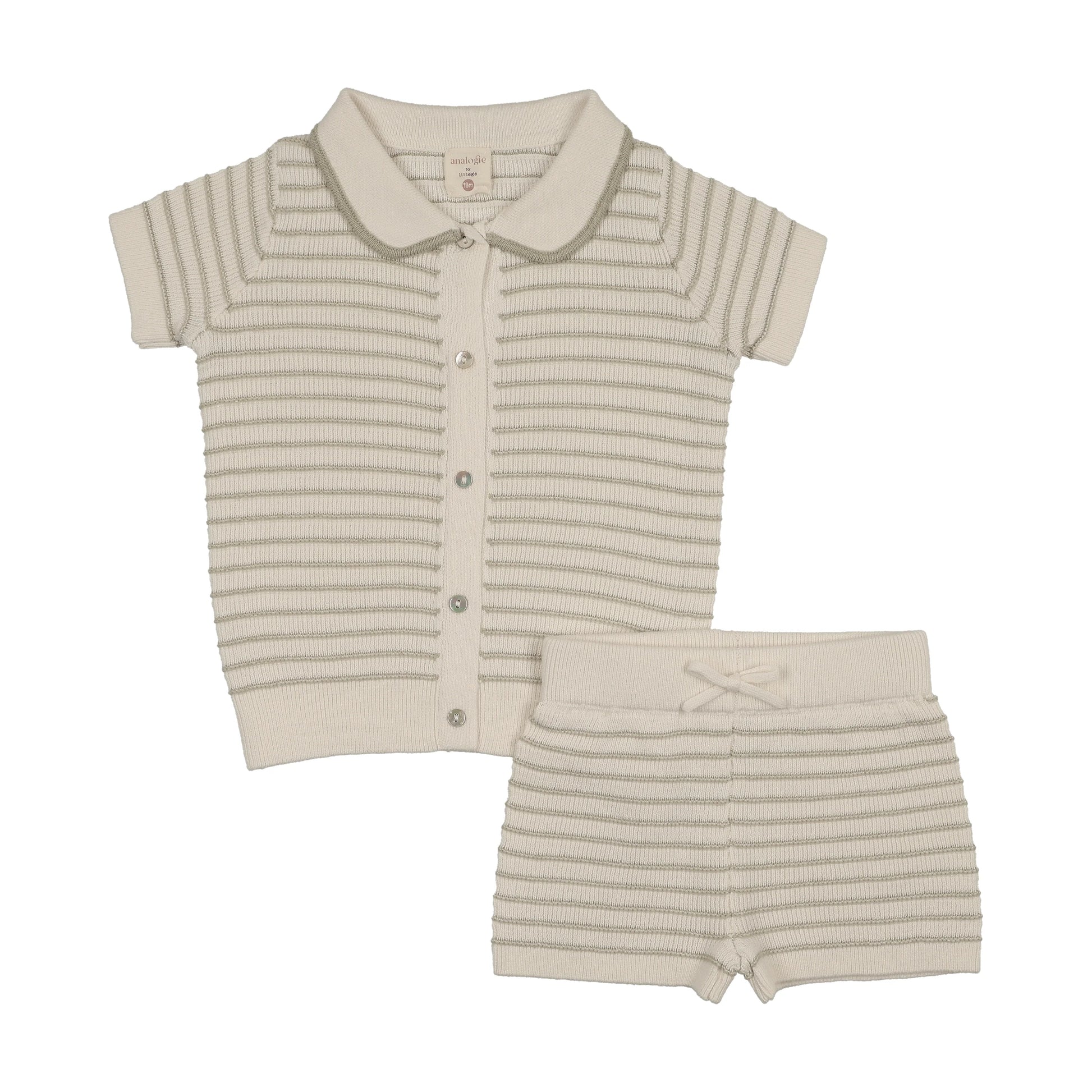 Analogie Textured Stripe Knit Set - SS26 -