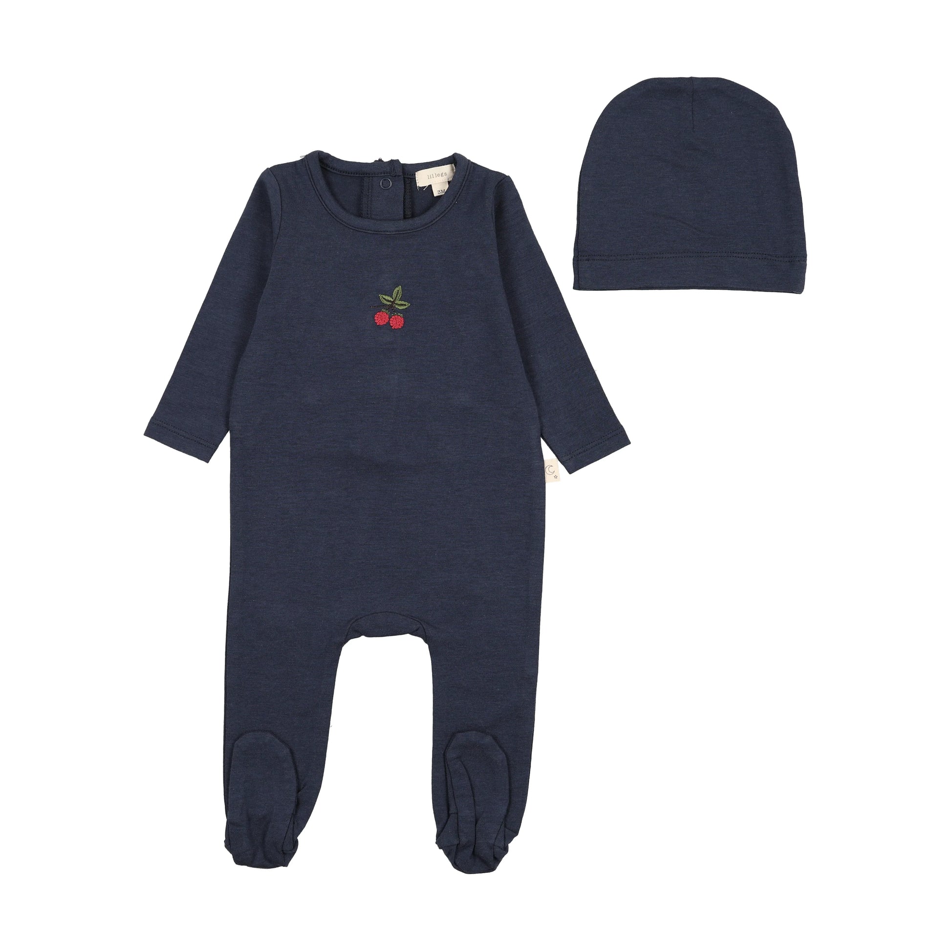 Lil Legs Embroidered Lounge Footie Set - SS26 -