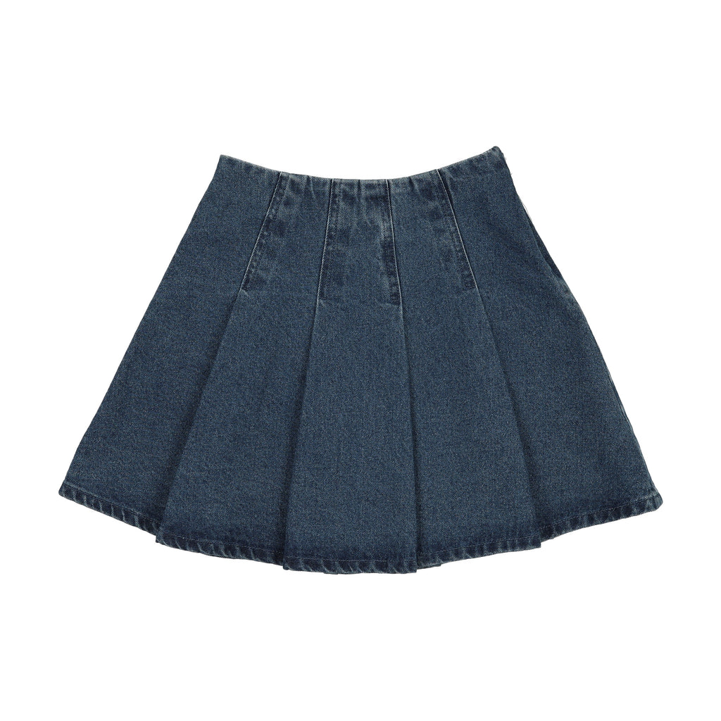 Lil Legs Pleated Denim Skirt - SS26 -