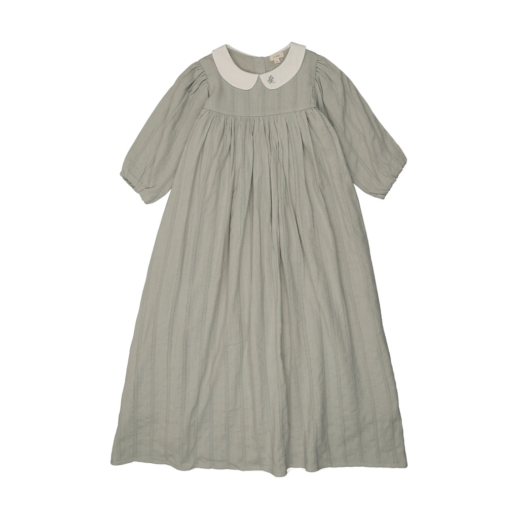 Lil Legs Embroidered Collar Maxi 3/4 Sleeve - SS26 -