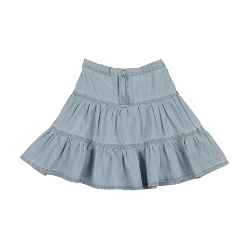 Lil Legs Denim Tiered Skirt - SS26 -