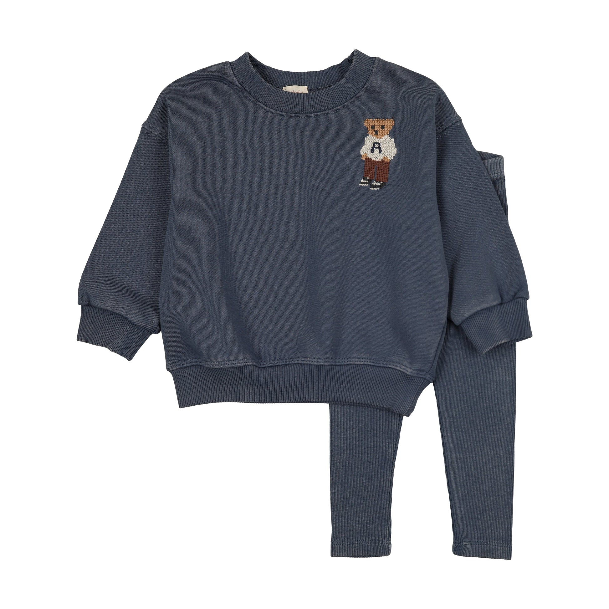 Analogie Embroidered Bear Sweatshirt Set - FW26 -