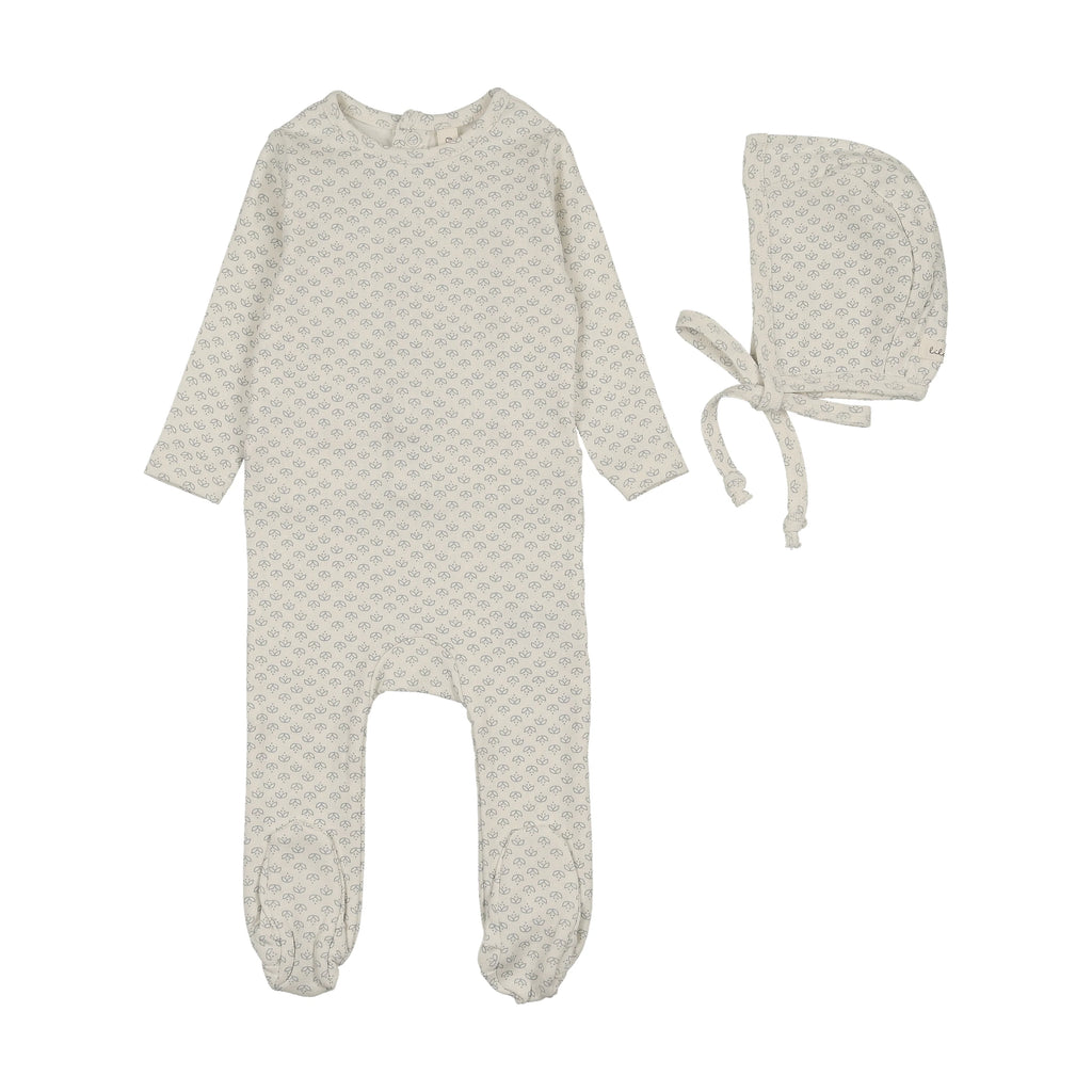 Lilette Mini Floral Print Footie Set - FW26 -