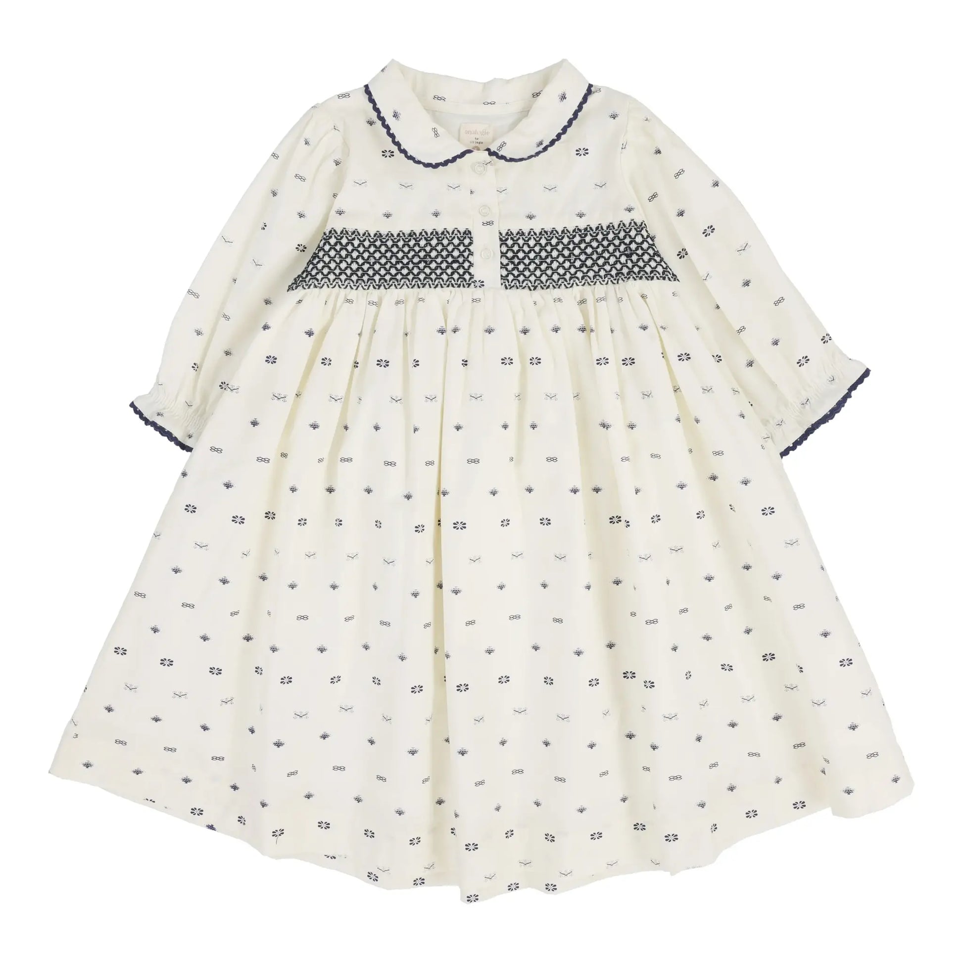 Analogie Geometric Dress - 3/4 Sleeve - SS25 -