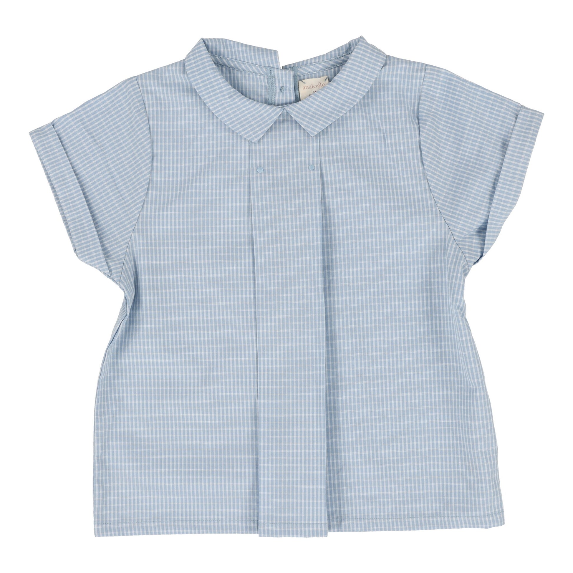 Analogie Windowpane Toddler Collar Shirt - SS25 -
