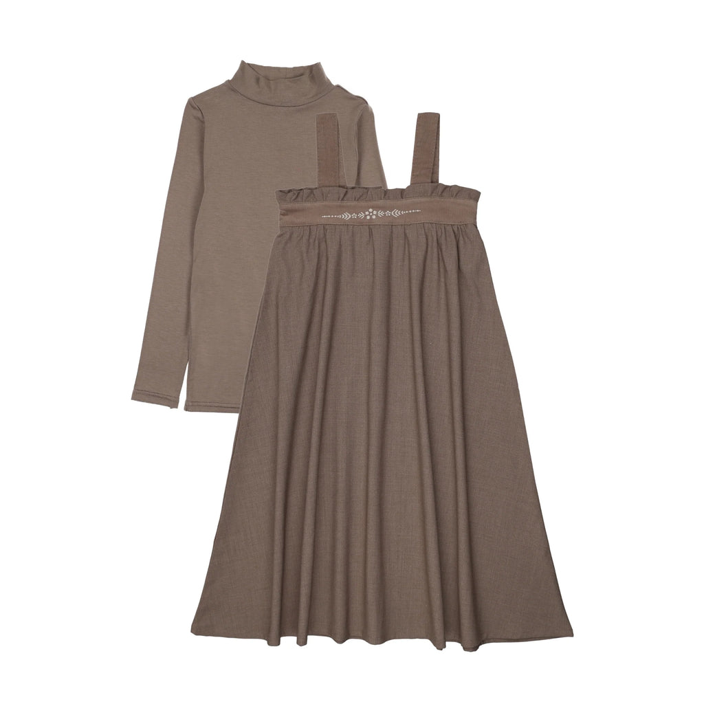 Lil Legs Embroidered Maxi Mockneck Set - FW26 -
