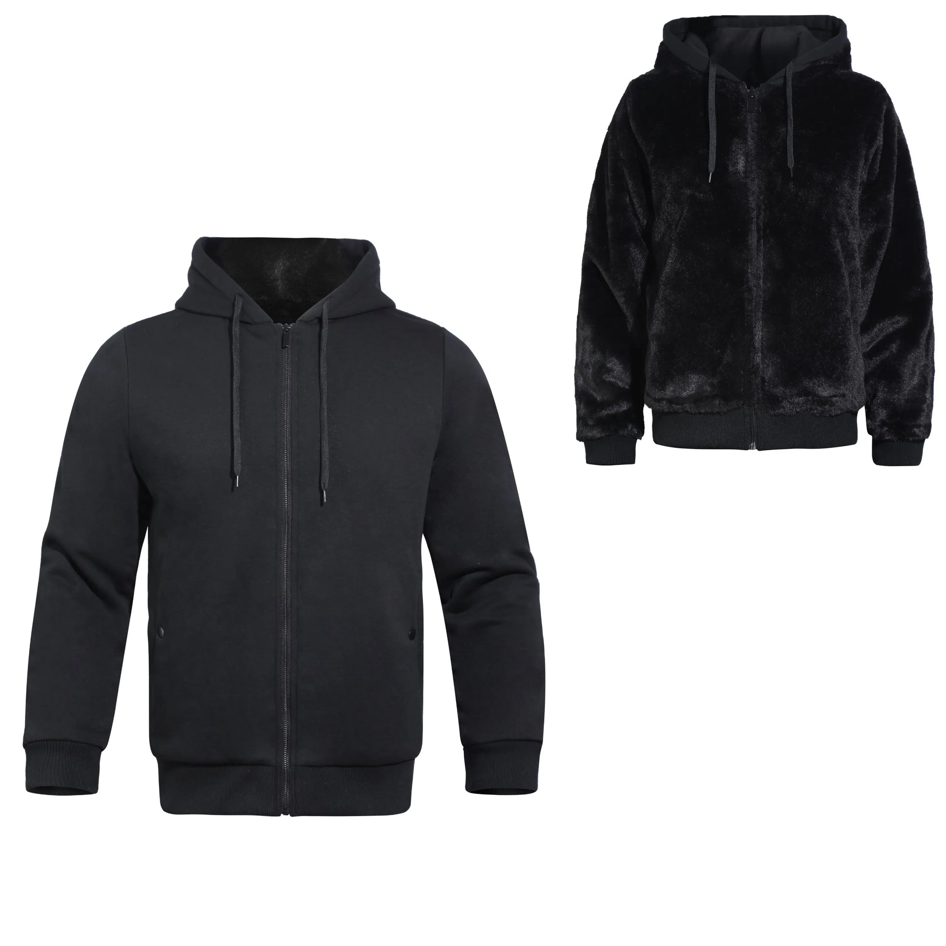 Landskid Fur Reversible Hooded Sweater -