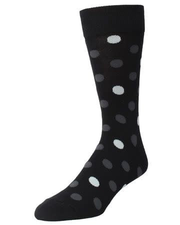 MeMoi Boys Two Tone Dot Crew Socks - MK-175 -