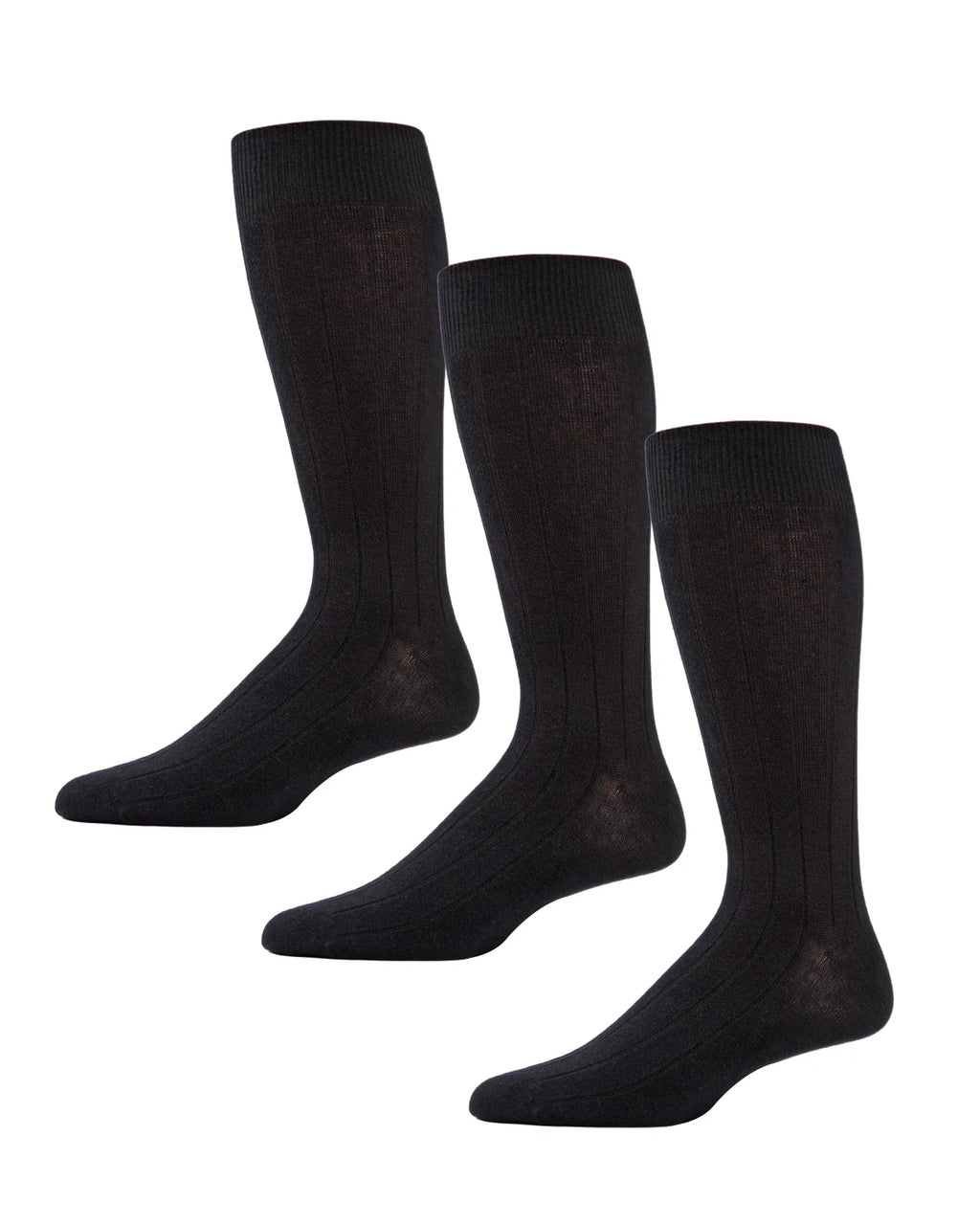 MeMoi Mens Cotton Blend Ribbed Socks - 3 Pack - MM-450 -