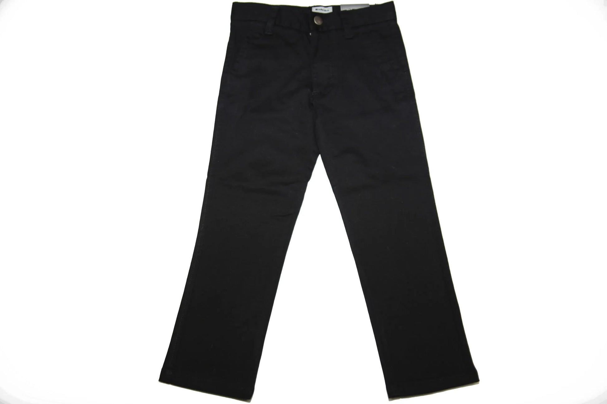 Mocha Noir Boys Cotton Pants - Regular Fit -