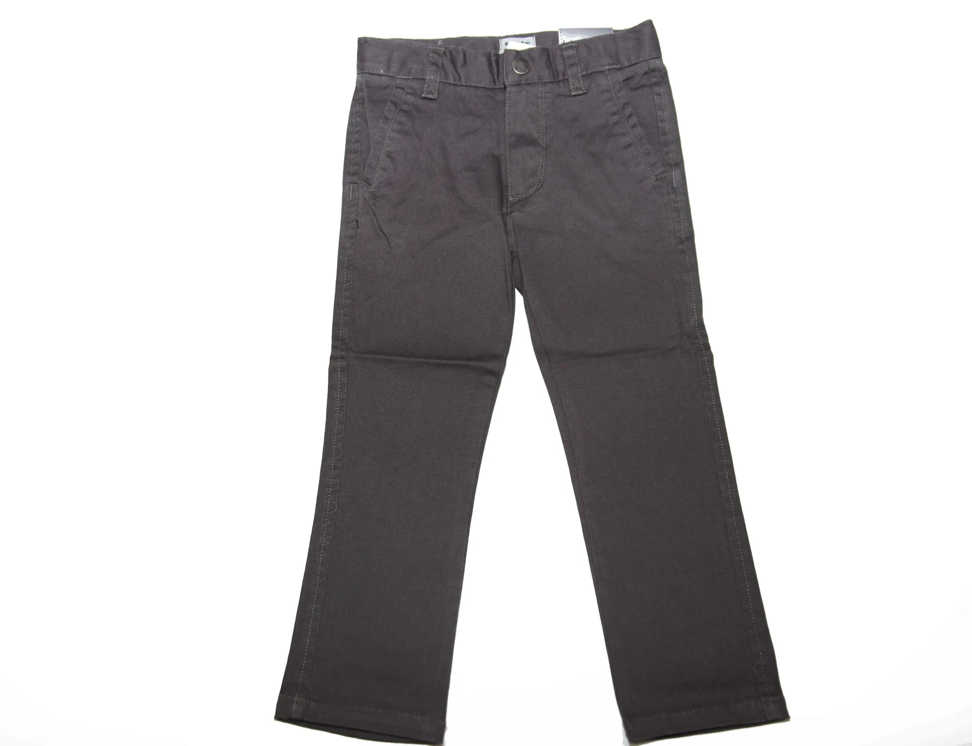 Mocha Noir Boys Cotton Pants - Regular Fit -