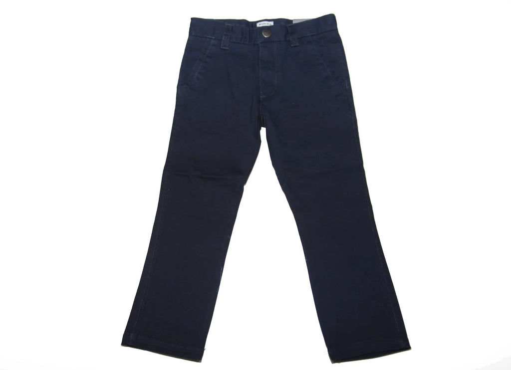 Mocha Noir Boys Cotton Pants - Regular Fit -