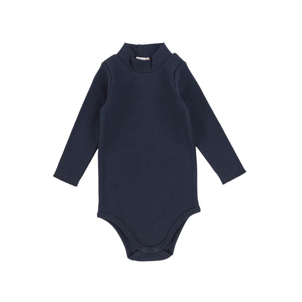 Lil Legs Ribbed Mock Neck Onesie - Basic Colors -