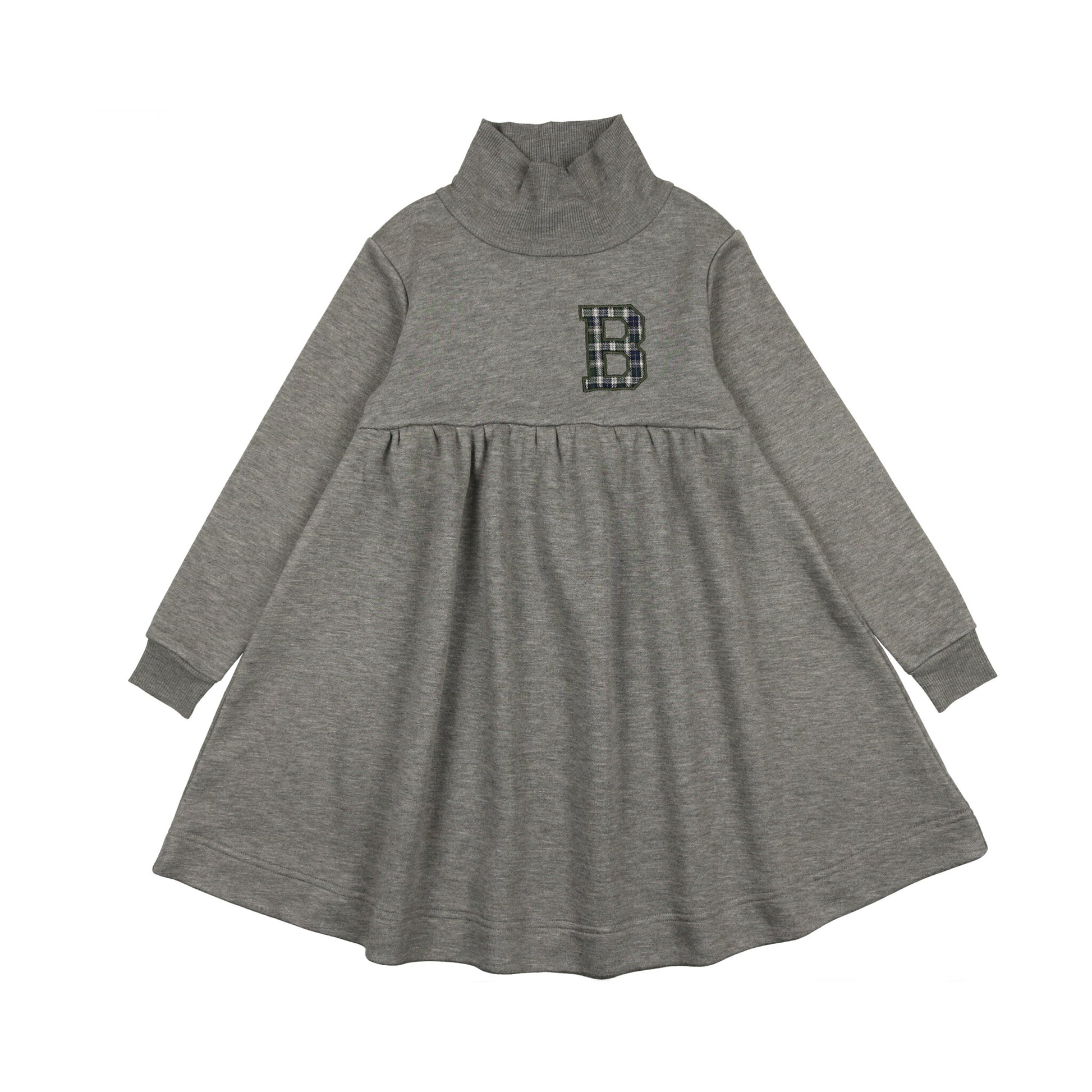Lil Legs Plaid Applique Sweatshirt Dress - FW24 -