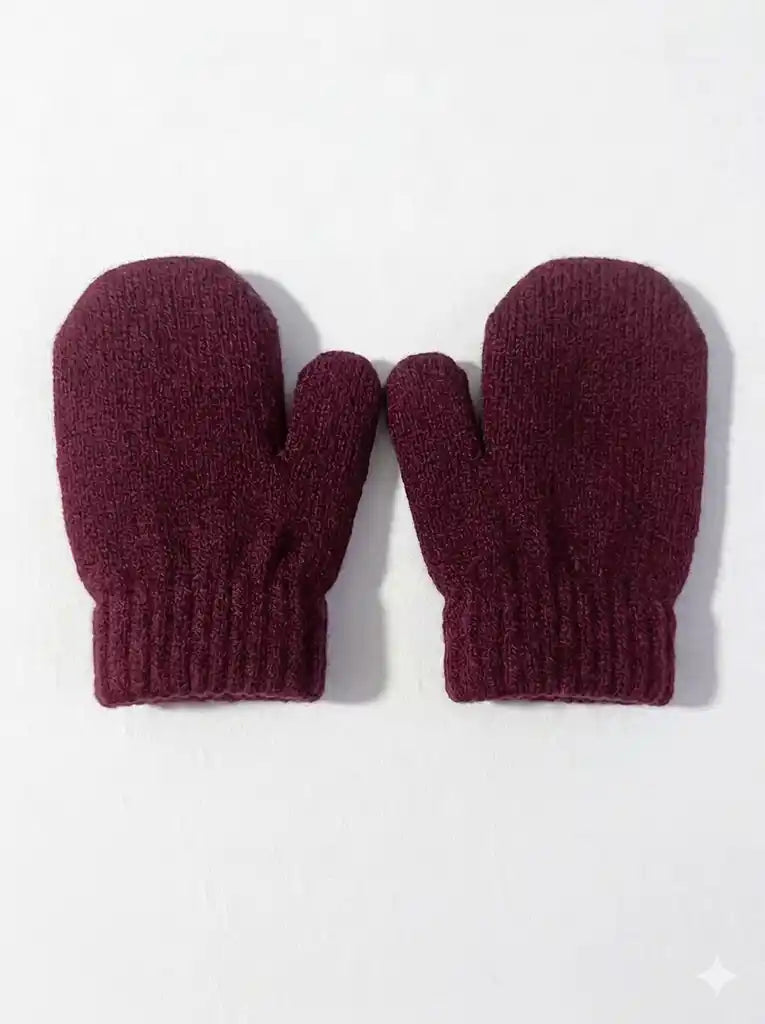 DaCee Solid Ribbed Mittens - FW26 -