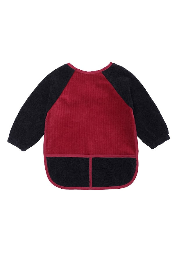 Little Pipers Ribbed Bib - Waterproof Lining - Long Terry Sleeve -