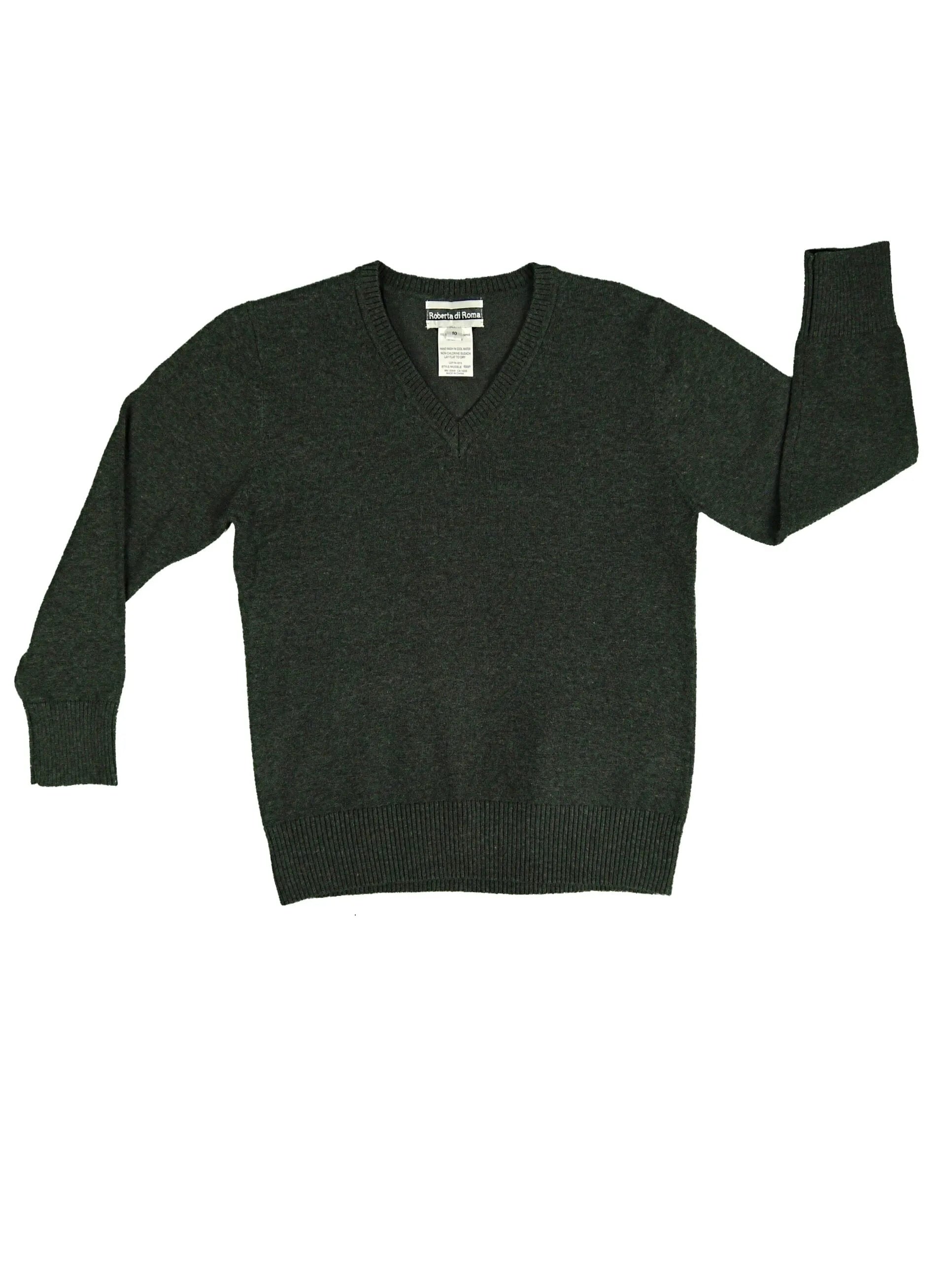 Alberto Di Roma Boys Cotton V-Neck Sweater - 650P -