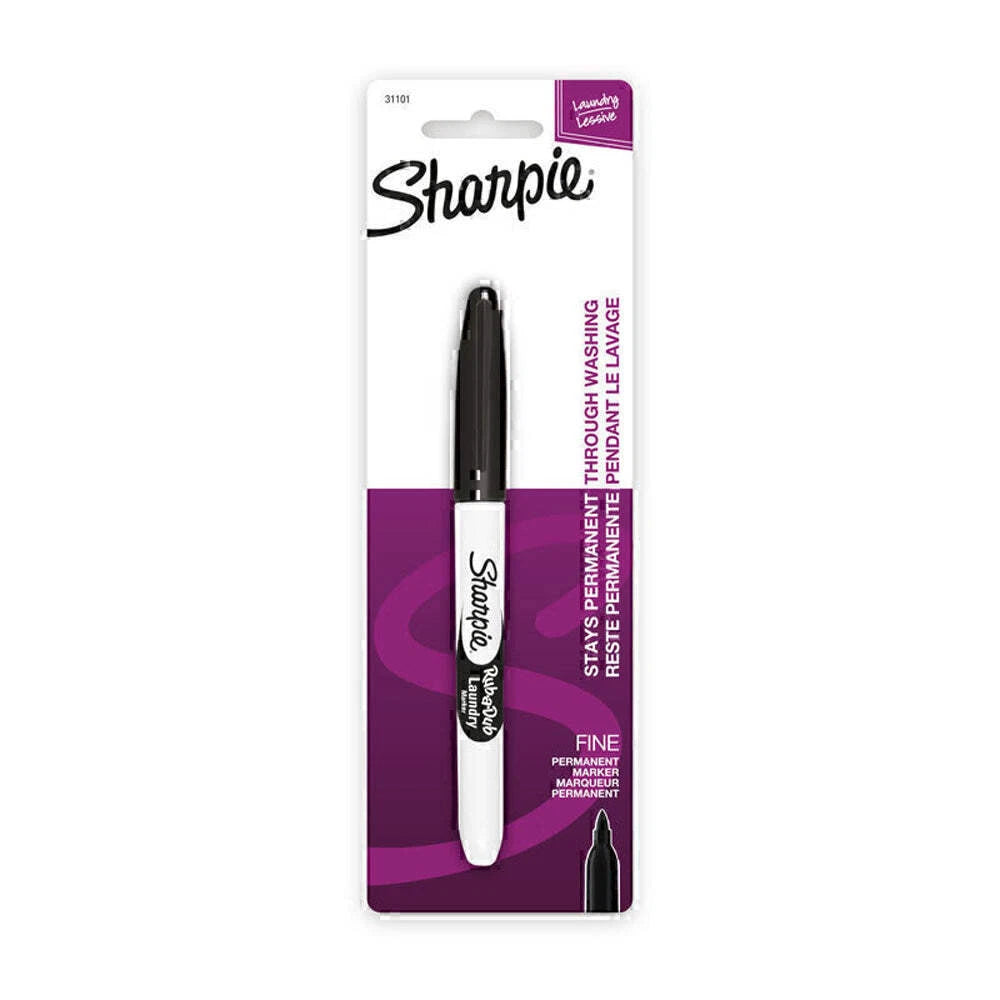 Sharpie Rub-A-Dub Black Permanent Laundry Marker