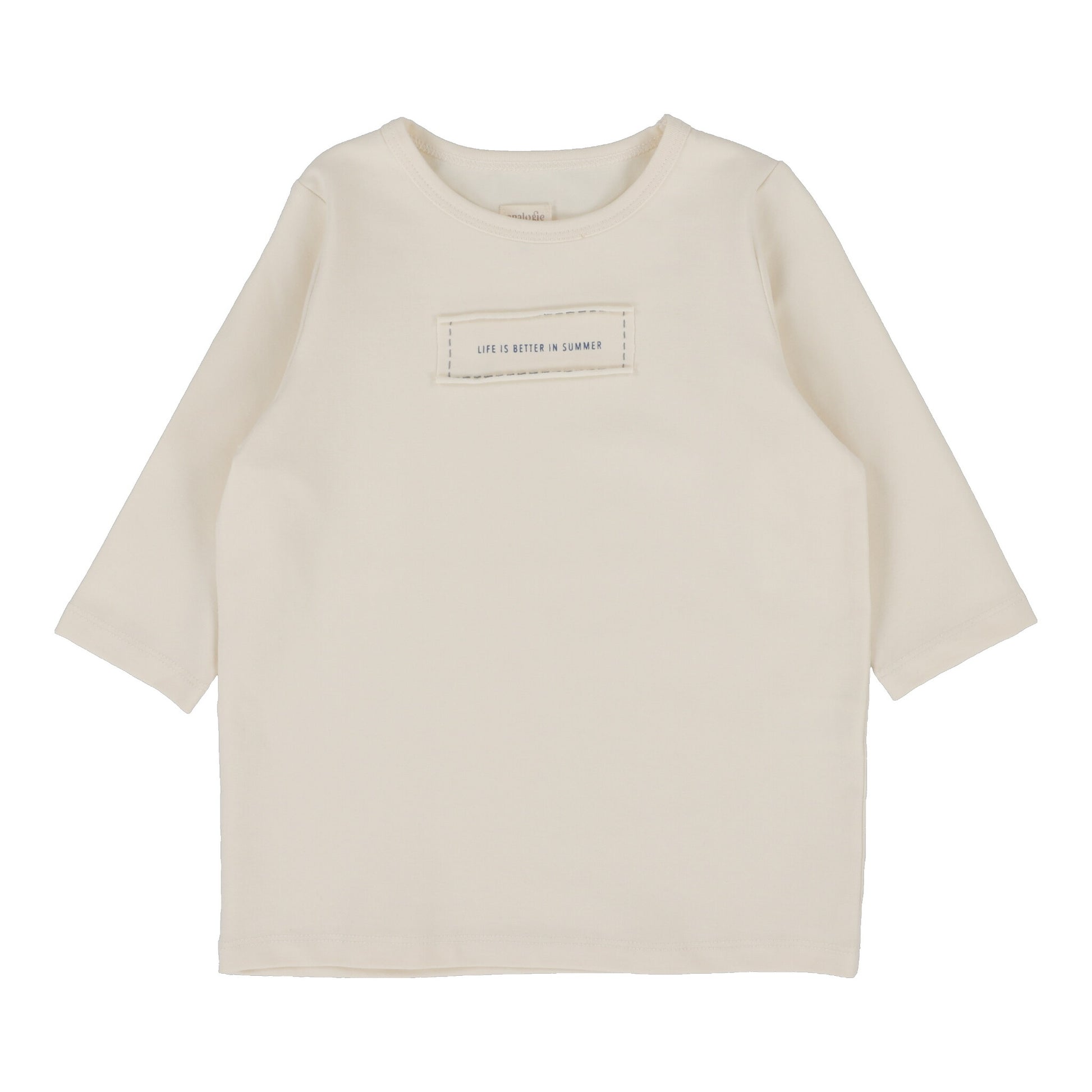 Analogie Girls Patch Tee - 3/4 Sleeve - SS25 -