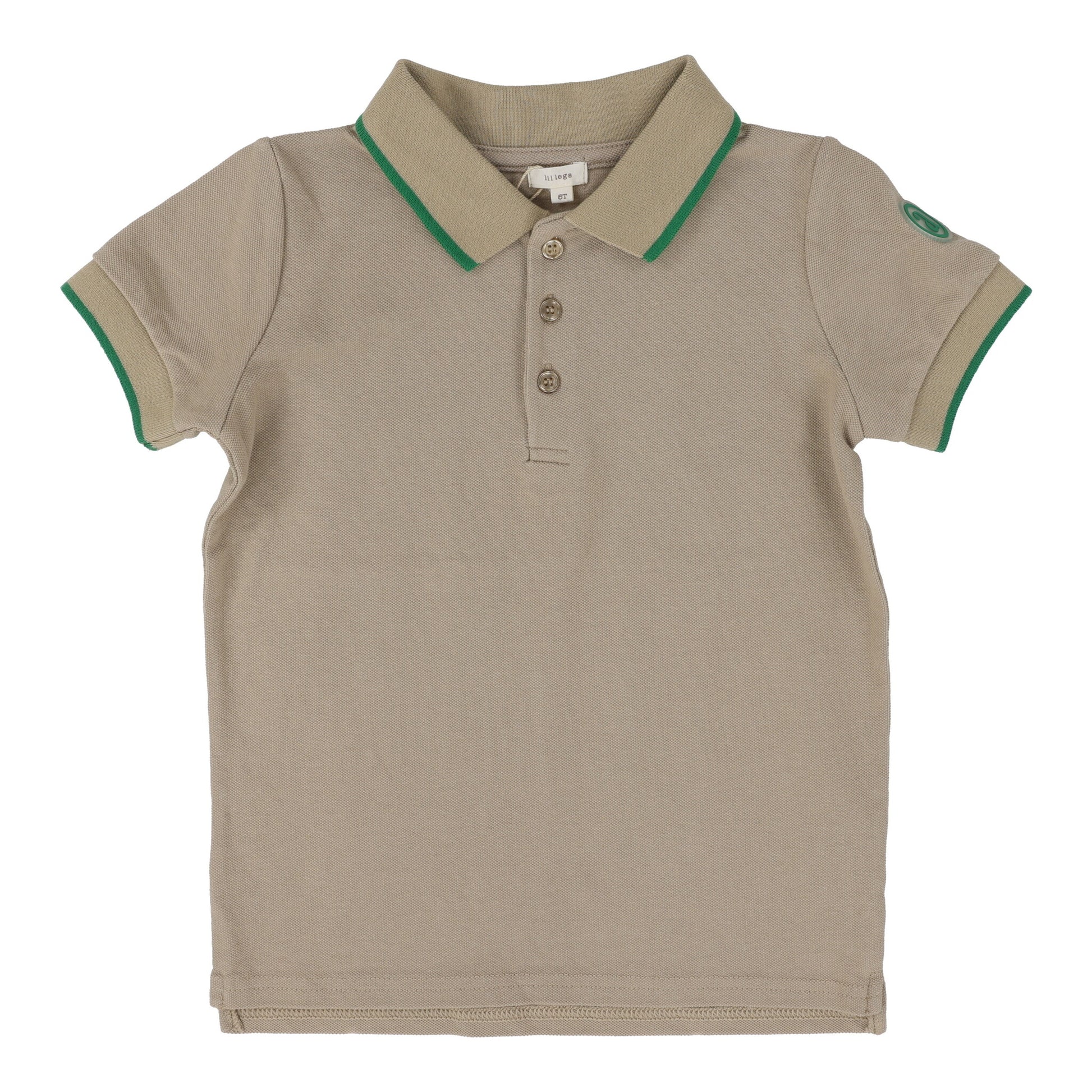 Lil Legs Taupe Polo - Short Sleeve - SS25 -